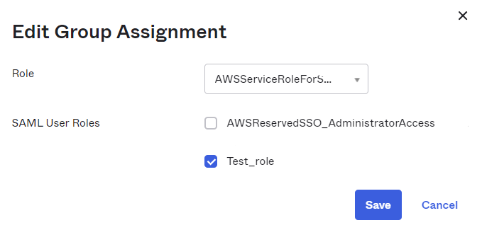 Edit group assignment