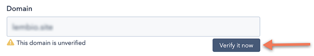 "Verify it now" button