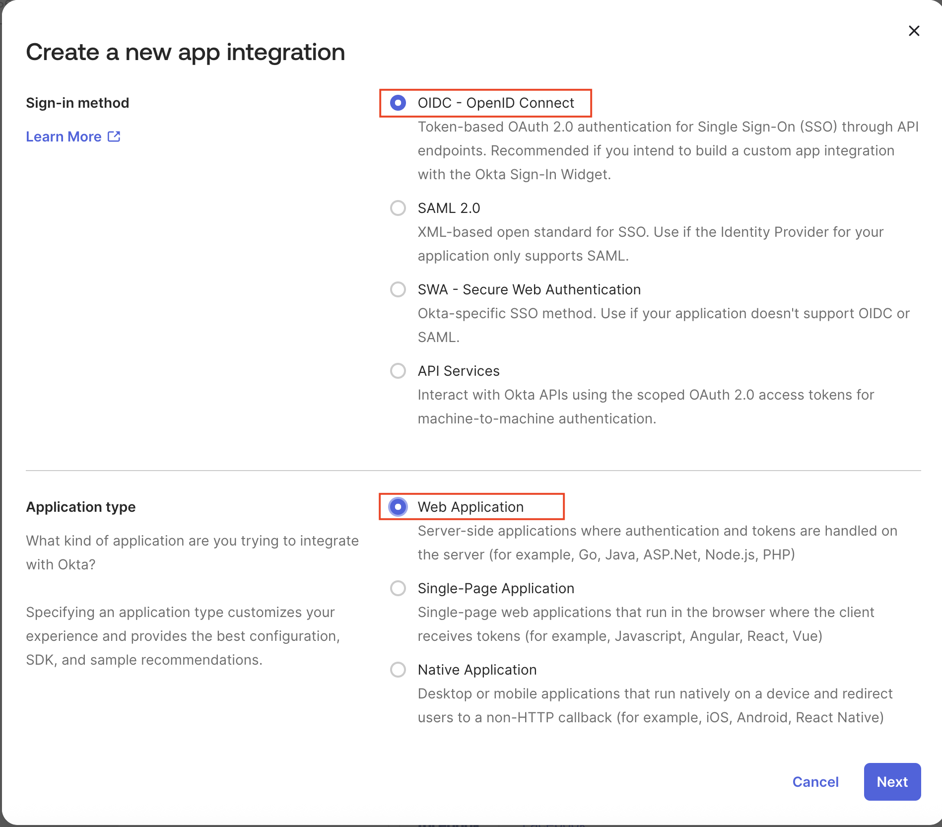 App Integration Settings