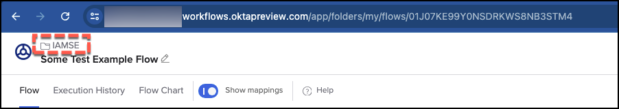 folder the flow resides in