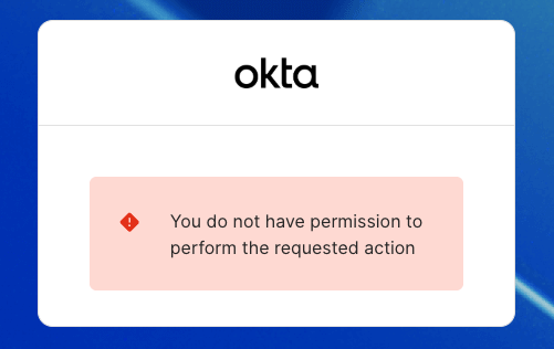 Error message