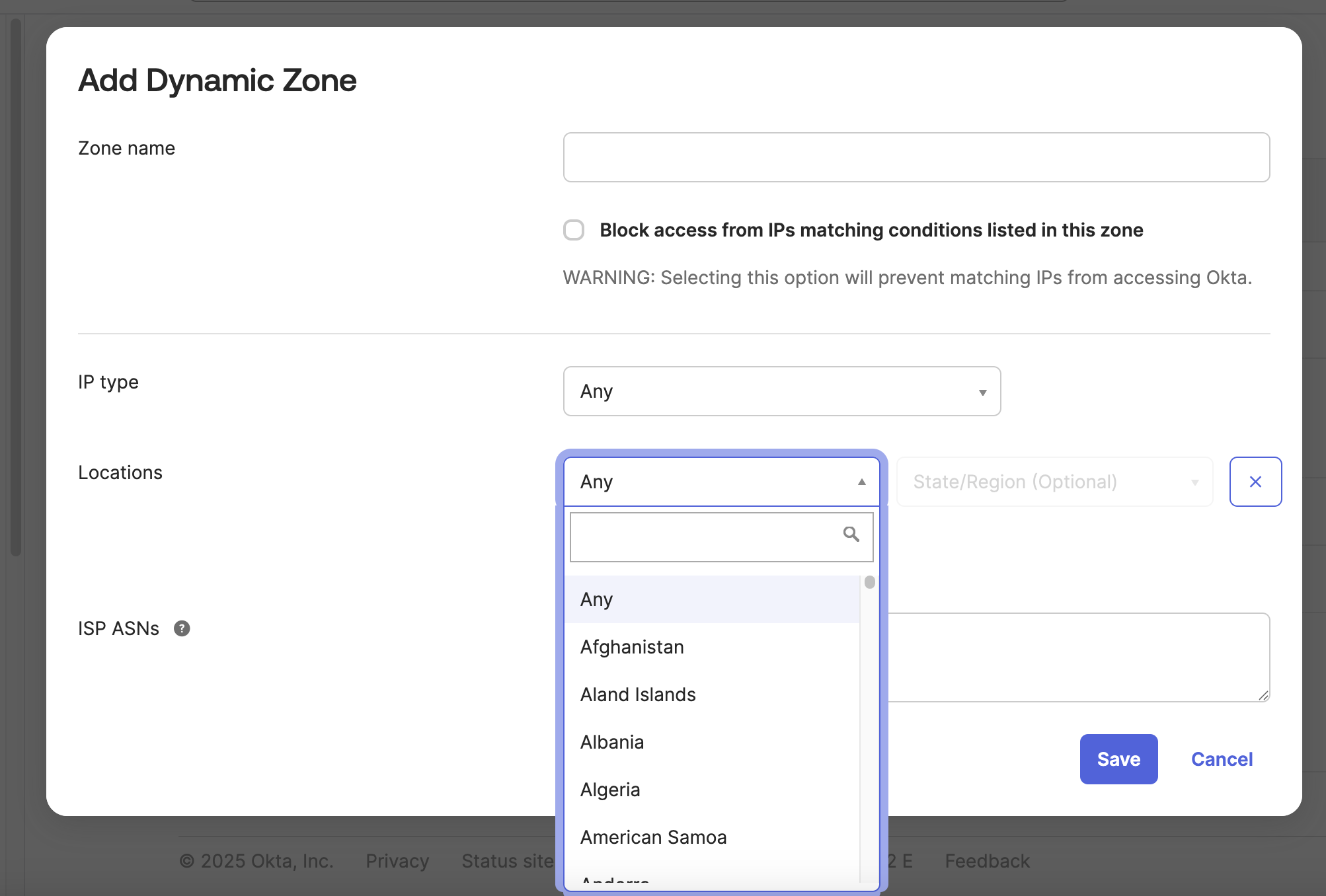 Dynamic Network Zones
