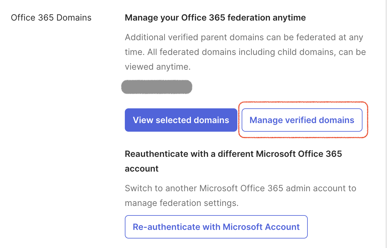 Manage Verified Domains