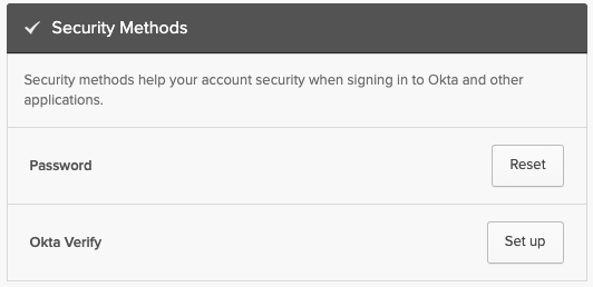 Security Methods