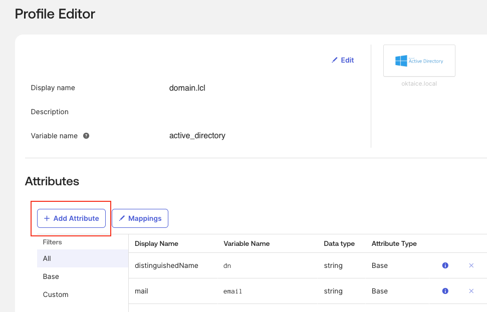 Profile Editor - Active Directory