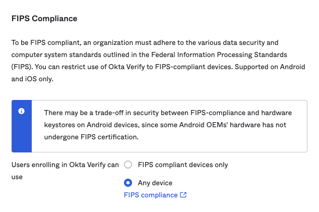 FIPS compliance