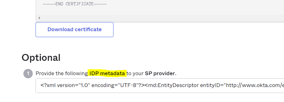Download certificate