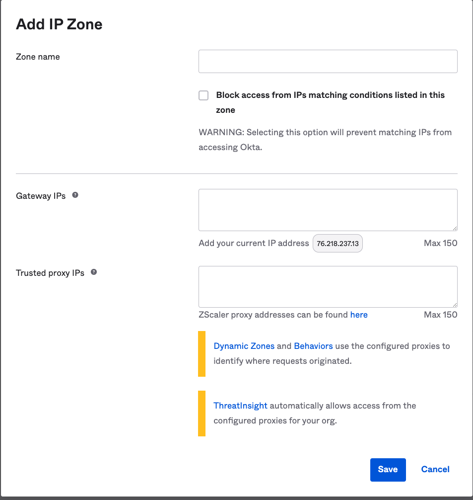 Add iP Zone
