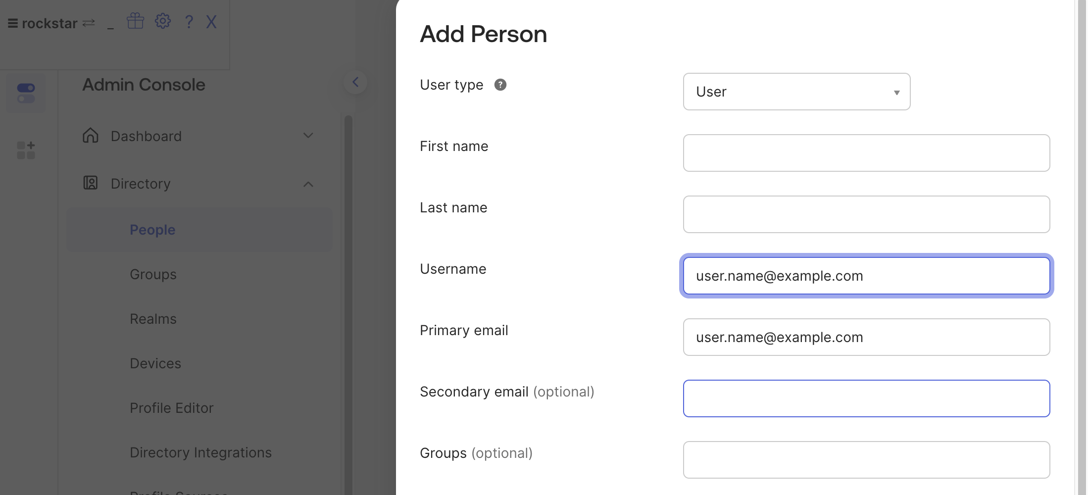 Add person