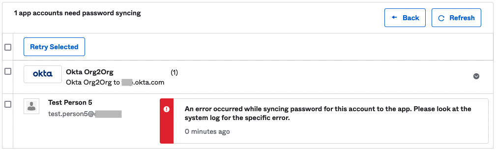Task Error