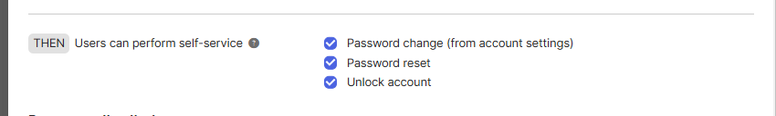 THEN Users can perform self-service