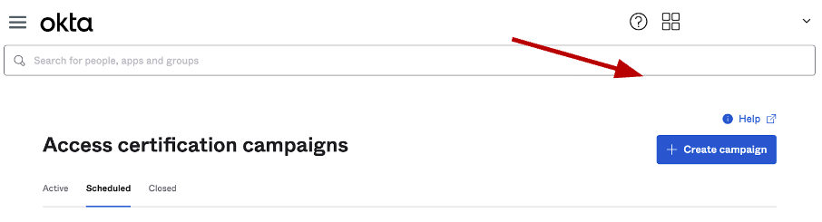 + Create campaign button
