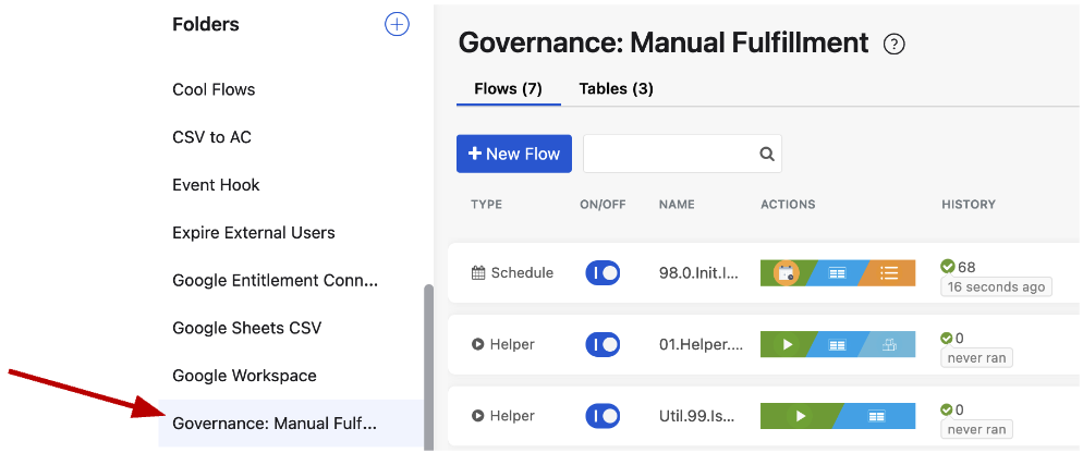 folder with&nbsp;Manual Fulfilment template