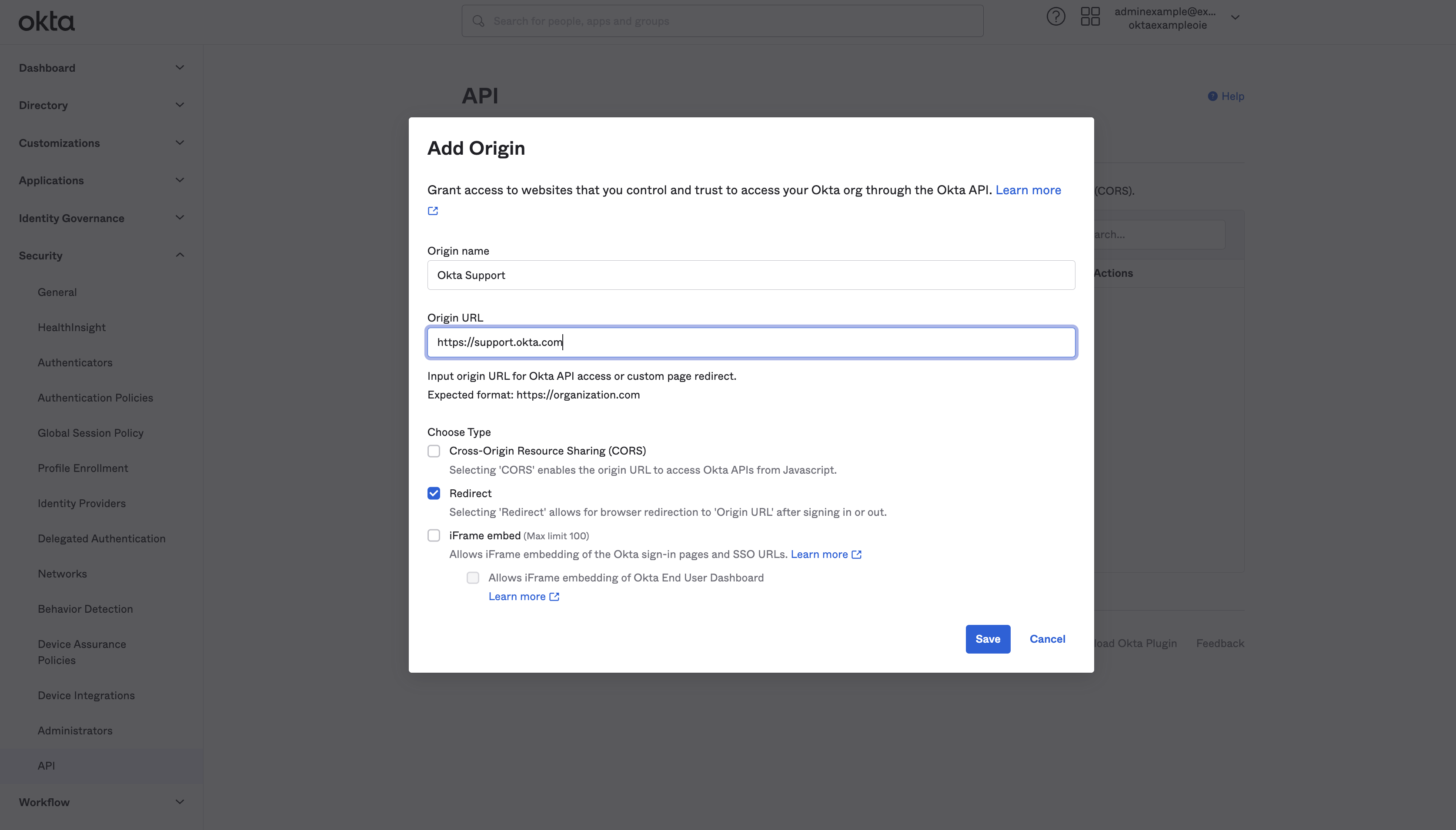 Add Origin
