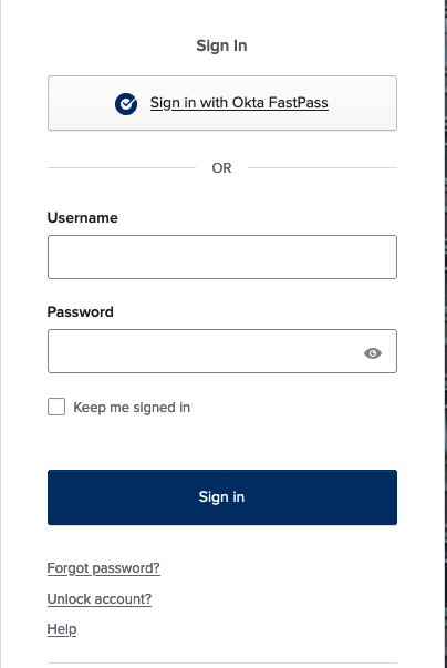 One-page Login