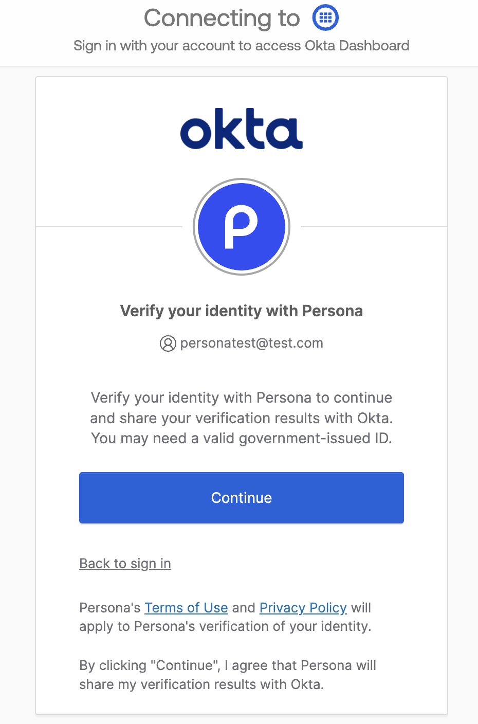 IDV auth exp