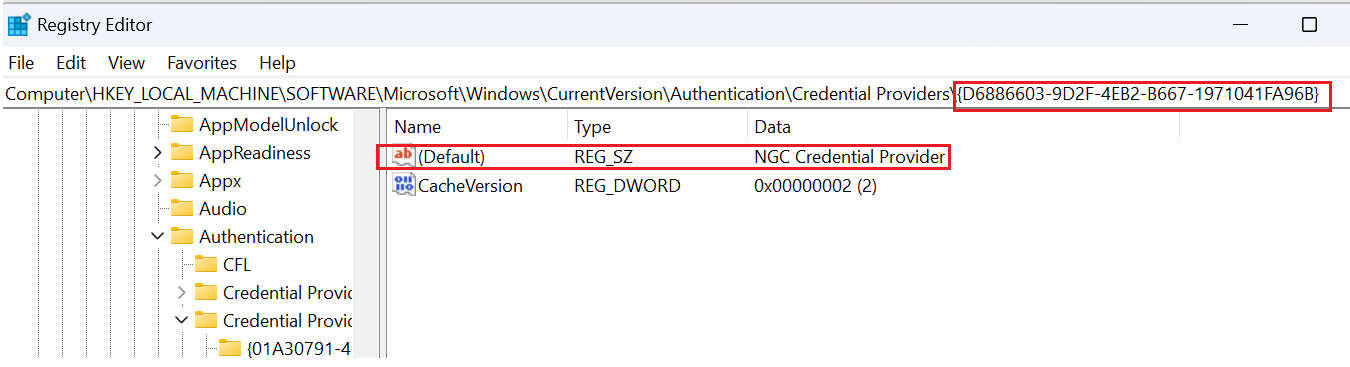 Default Registry