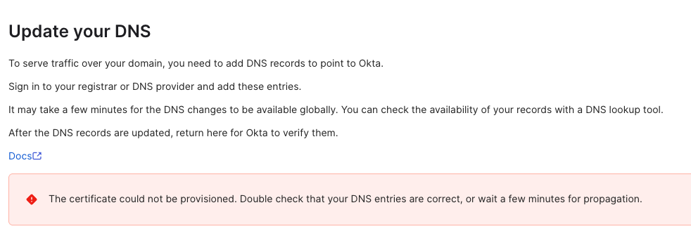 Error Message