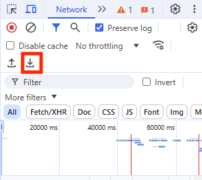 export HAR file