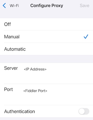 Configure Proxy