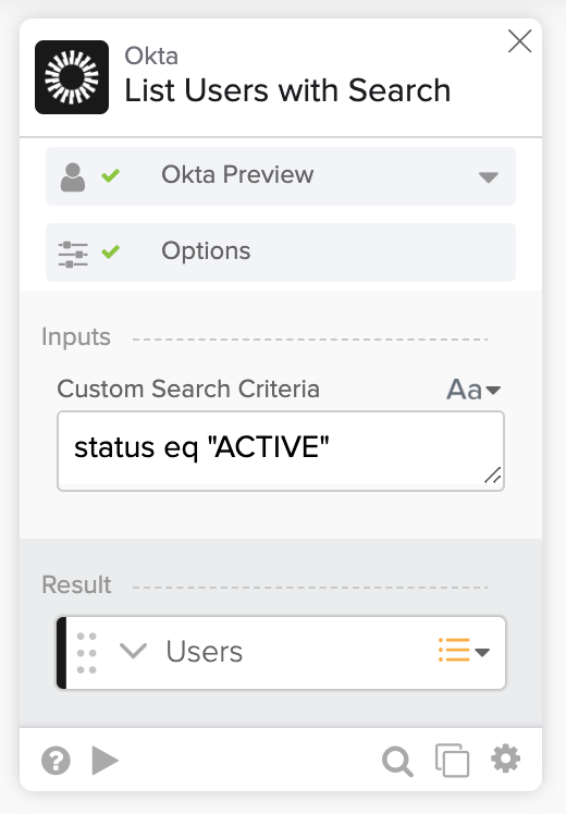 Search for active users