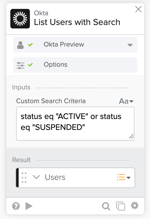 active or suspended users