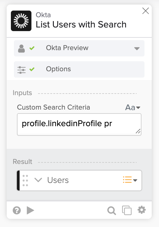 Search for users who have a field present
