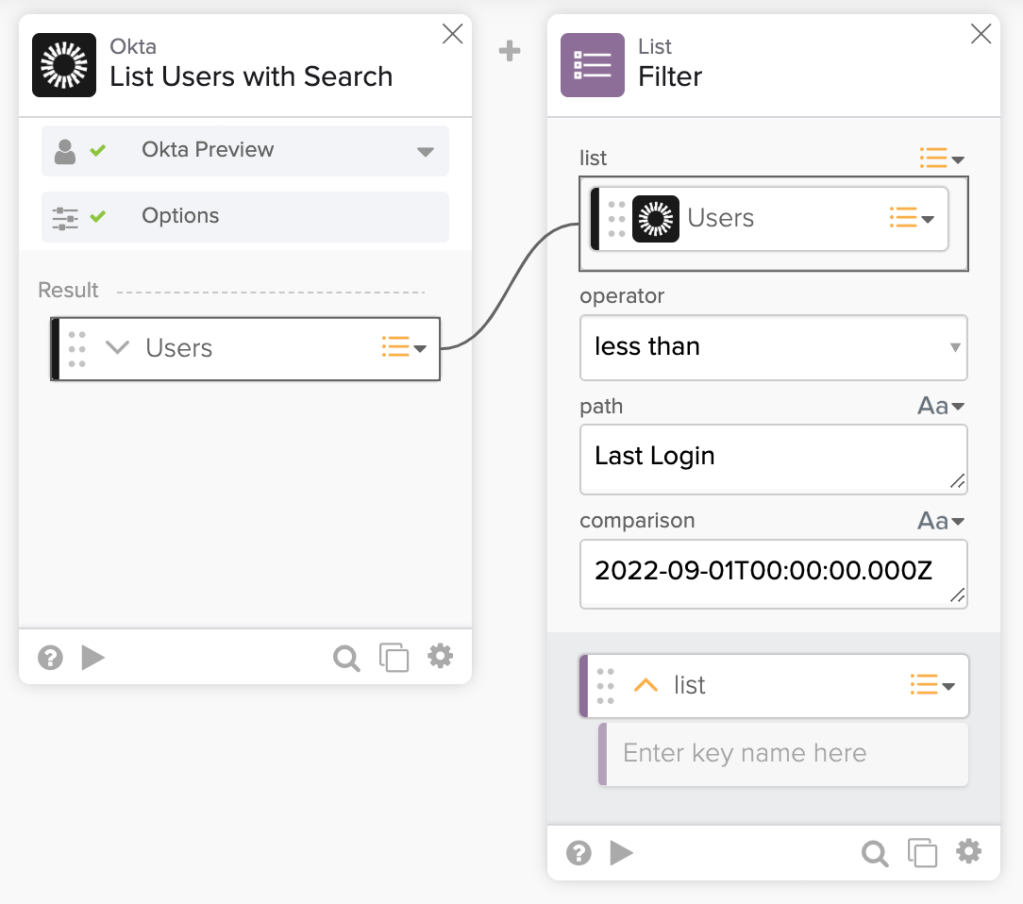 Search for users with the last login before a date