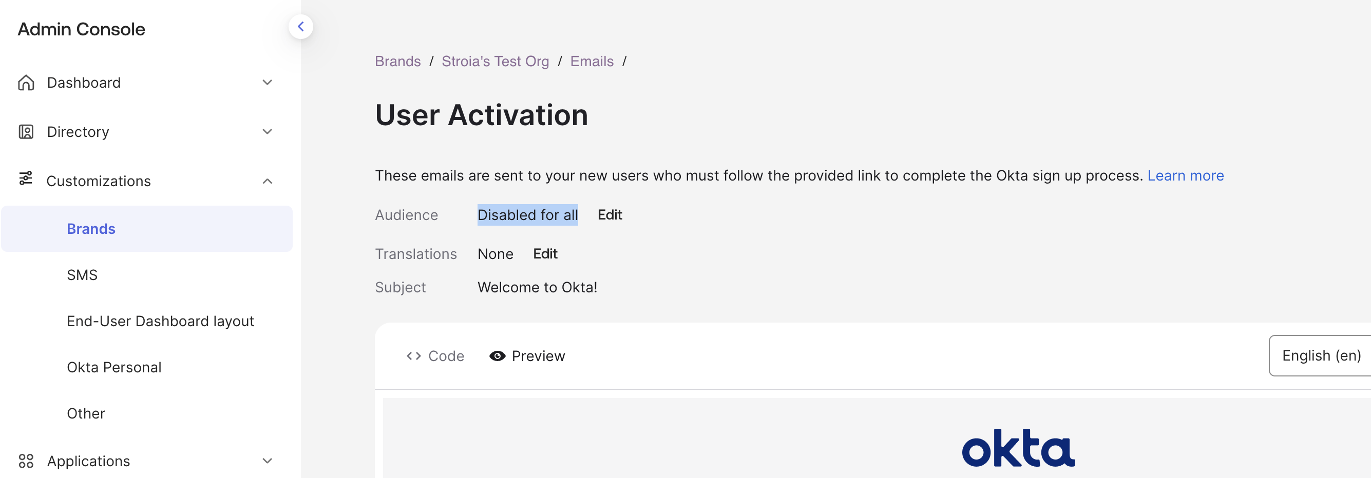 User Activation