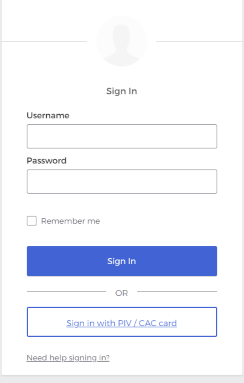Sign in Page