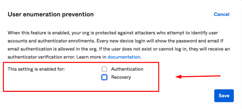 User enumeration