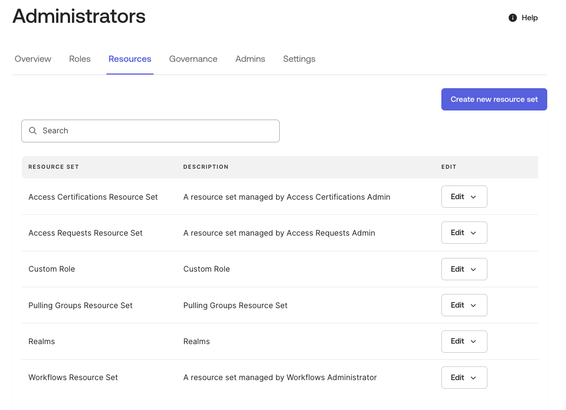 Administrators&nbsp;menu
