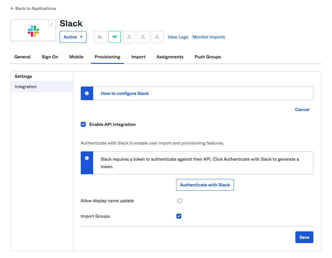Slack app