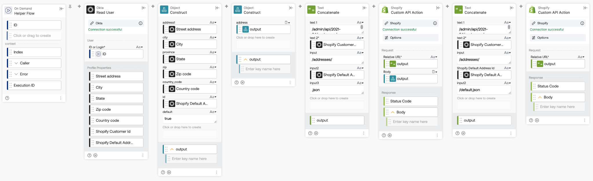 Update a customer's address in Shopify