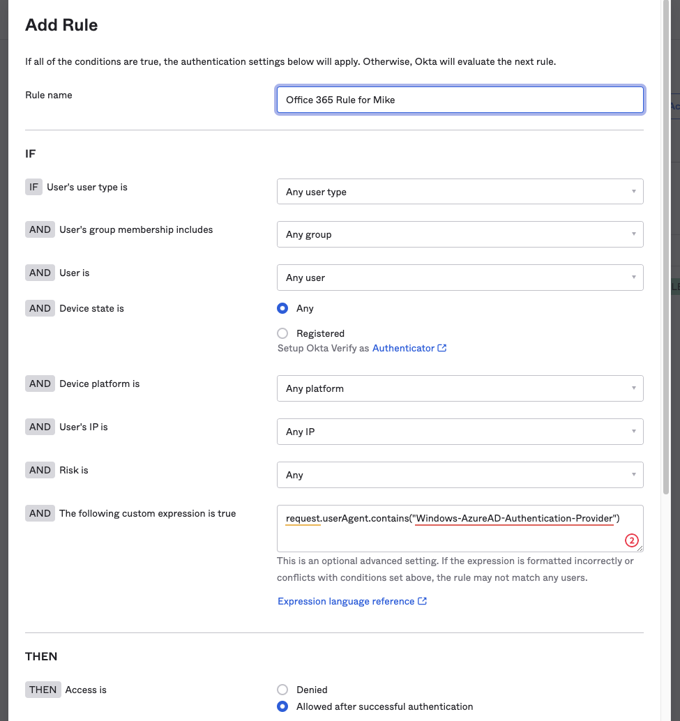 add rule