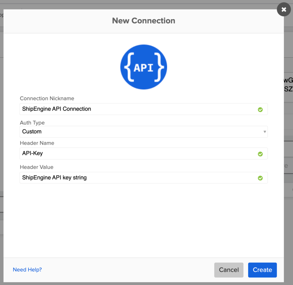 Creating a custom connection