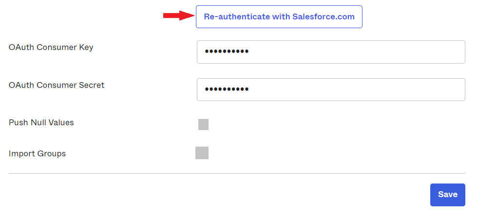 Re-authenticate with