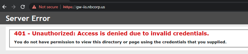 Client Error