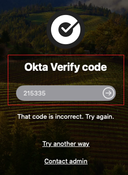 Okta Verify code failures