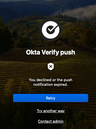 Okta Verify push
