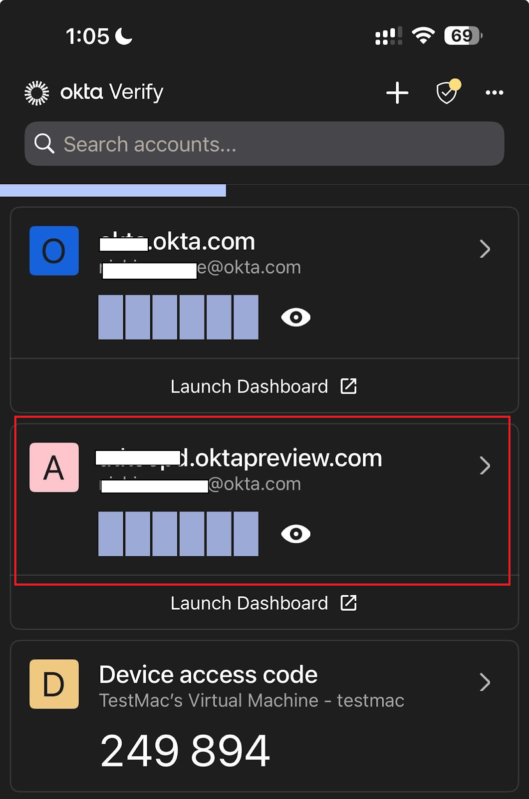Okta Verify code failures
