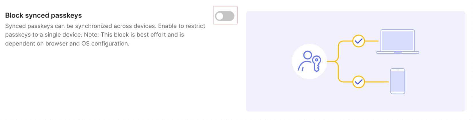 Block synced passkeys