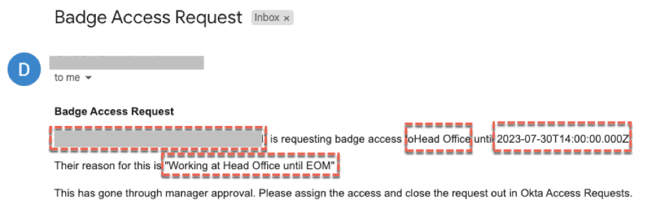 Email body